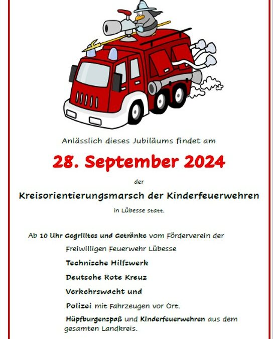 Orientierungsmarsch der Kinderfeuerwehren KFV LUP 28.09.2024